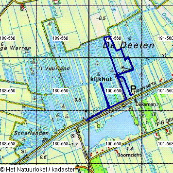 Routekaartje De Deelen, Tjalleberd